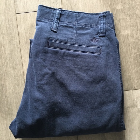 DOCKERS NAVY CHINOS: SIZE 32W by 30”L (GREAT CONDITION) - Picture 4 of 5